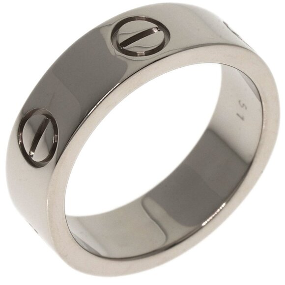 CARTIER 18k White Gold Love Ring #51 - Picture 2 of 7